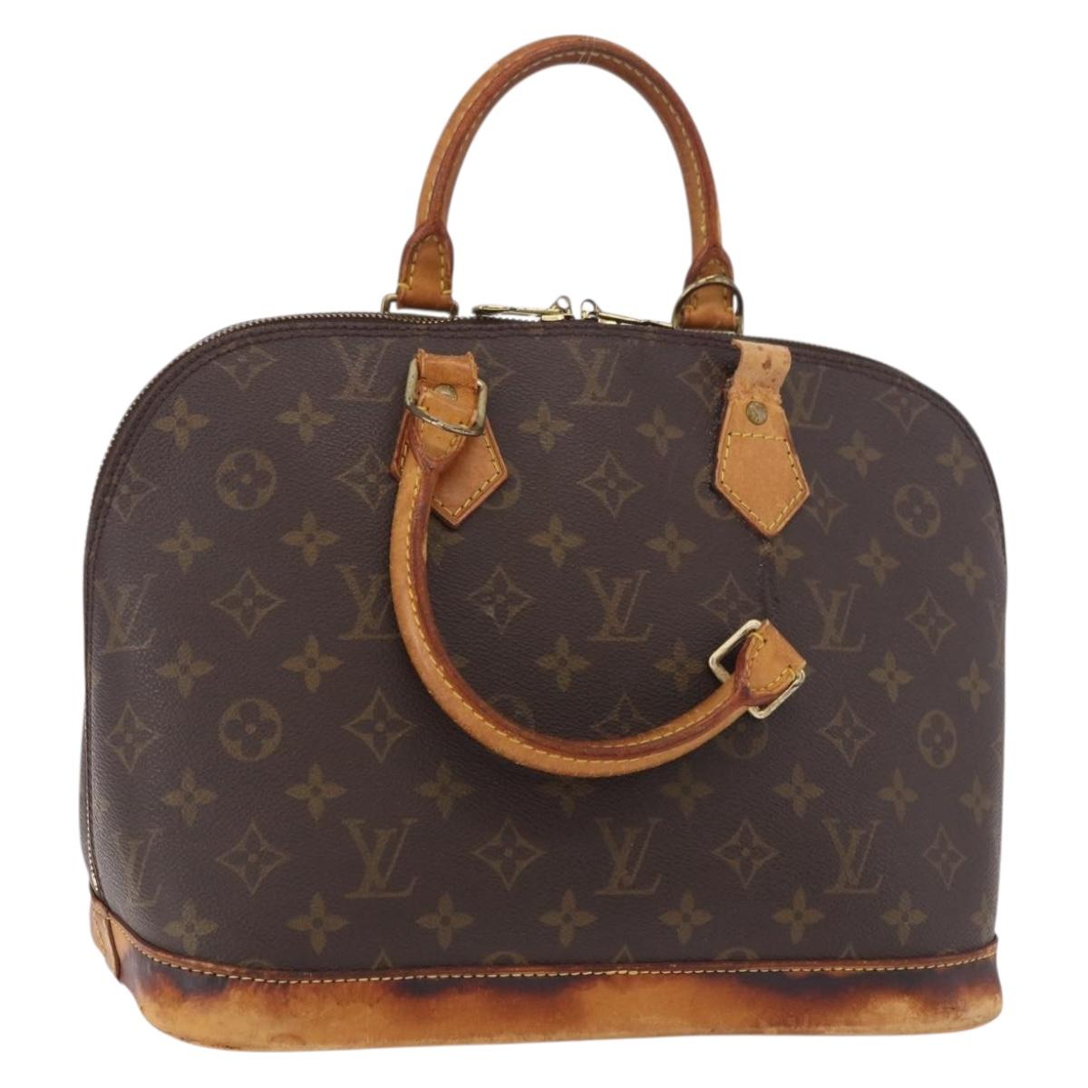 LOUIS VUITTON Monogram Alma Hand Bag M51130 LV Auth bs35648