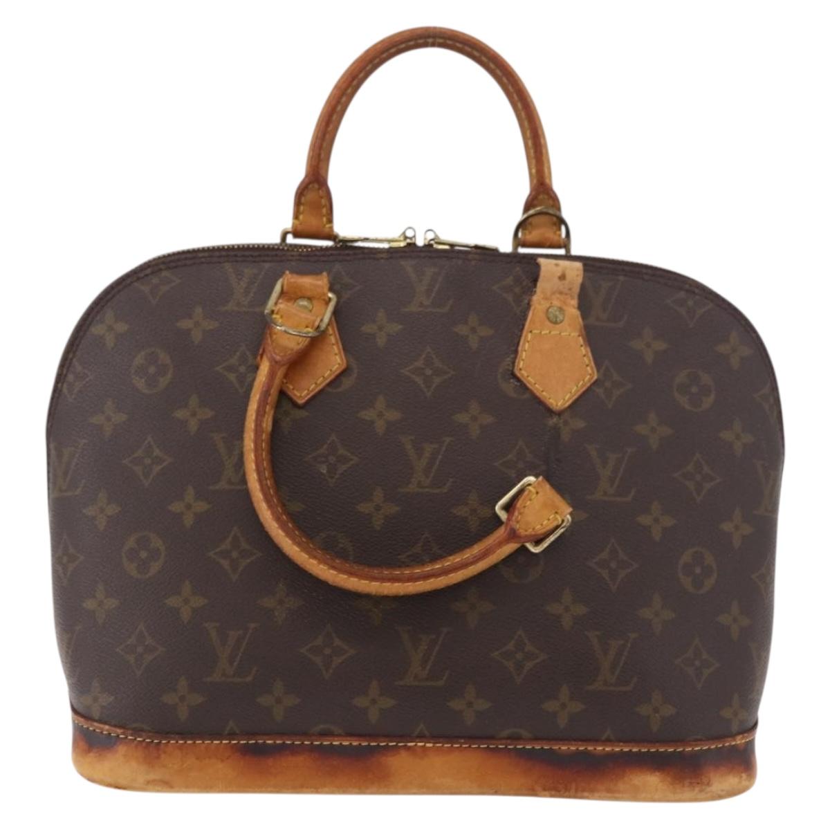LOUIS VUITTON Monogram Alma Hand Bag M51130 LV Auth bs35648