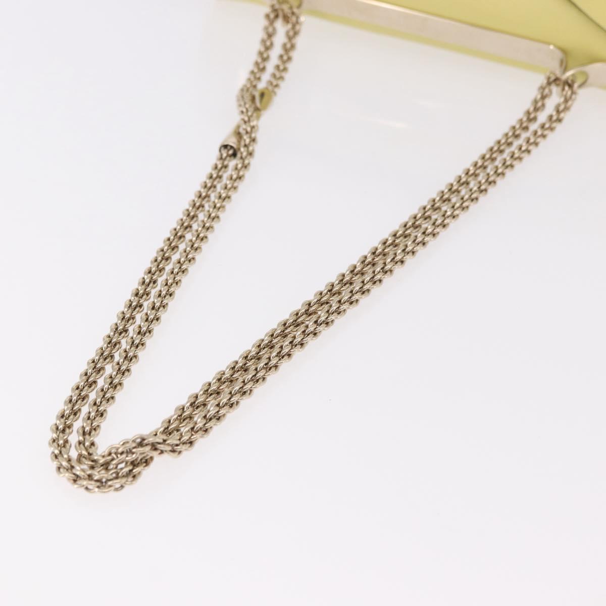 VALENTINO Chain Shoulder Bag Leather Yellow Gold Auth bs35654V