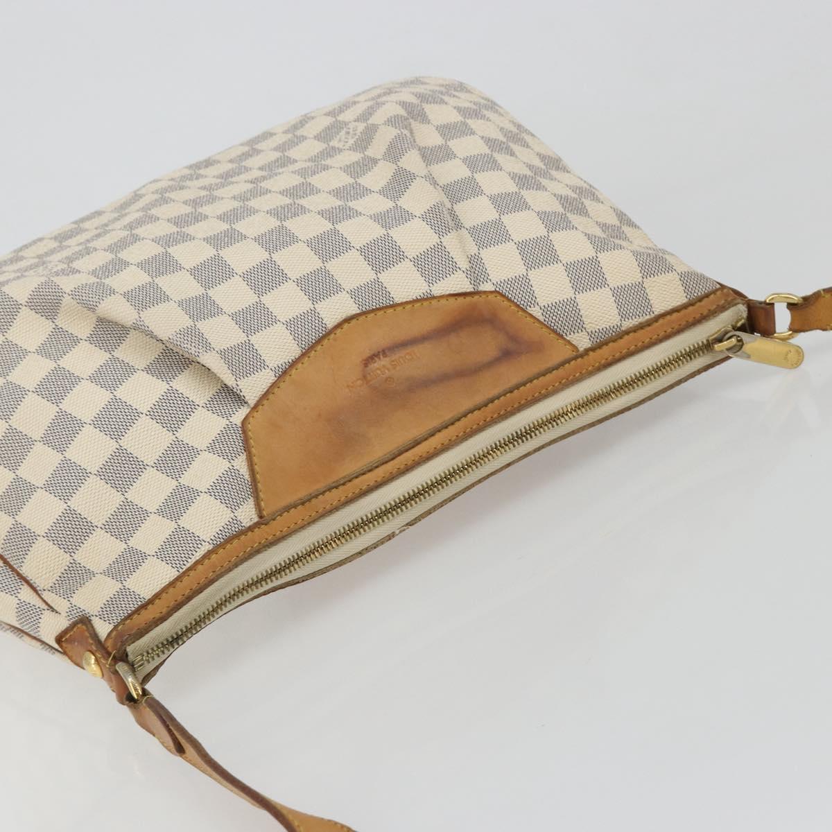 LOUIS VUITTON Damier Azur Siracusa PM Shoulder Bag N41113 LV Auth bs35664