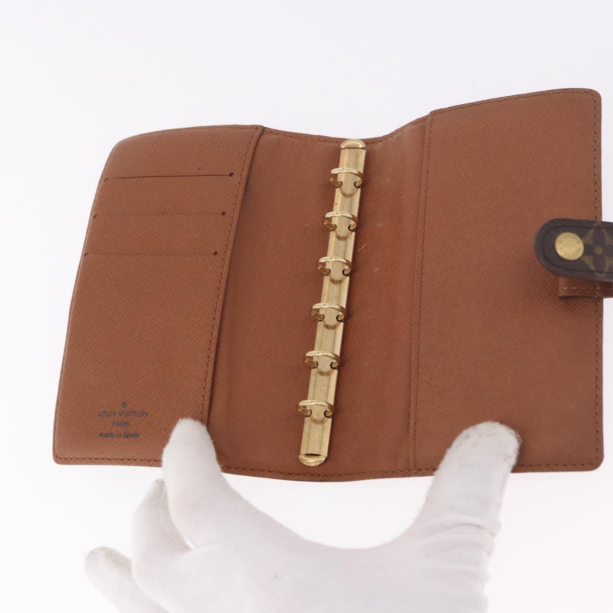LOUIS VUITTON Monogram Agenda PM Day Planner Cover R20005 LV Auth bs35665
