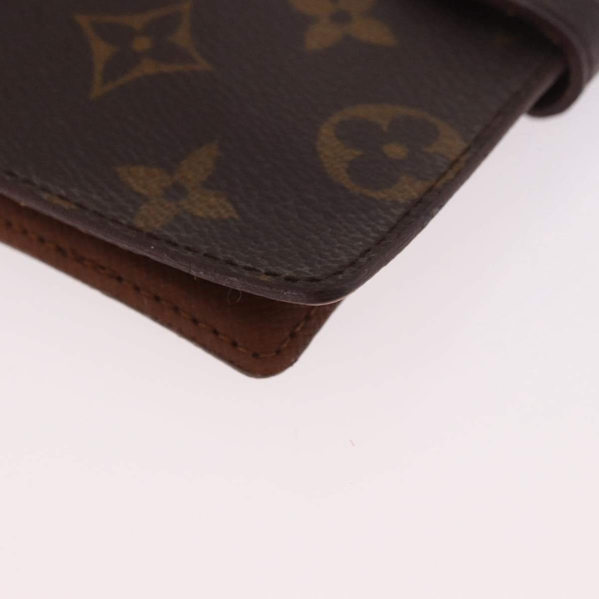 LOUIS VUITTON Monogram Agenda PM Day Planner Cover R20005 LV Auth bs35665