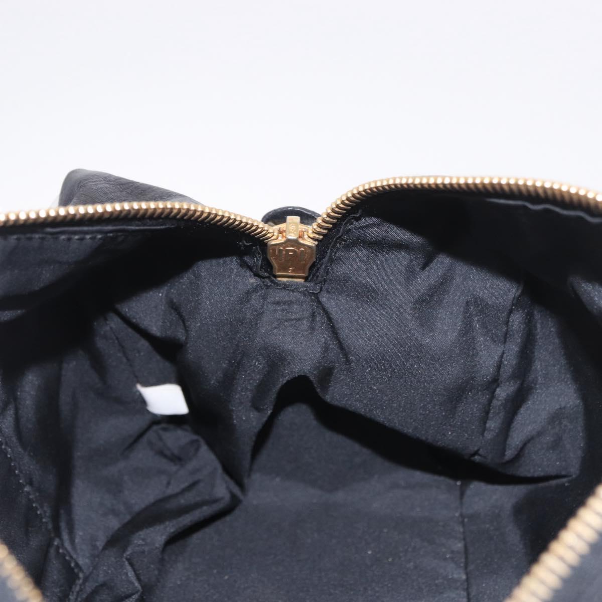 Miu Miu Shoulder Bag Leather Purple Gold Auth bs35677A