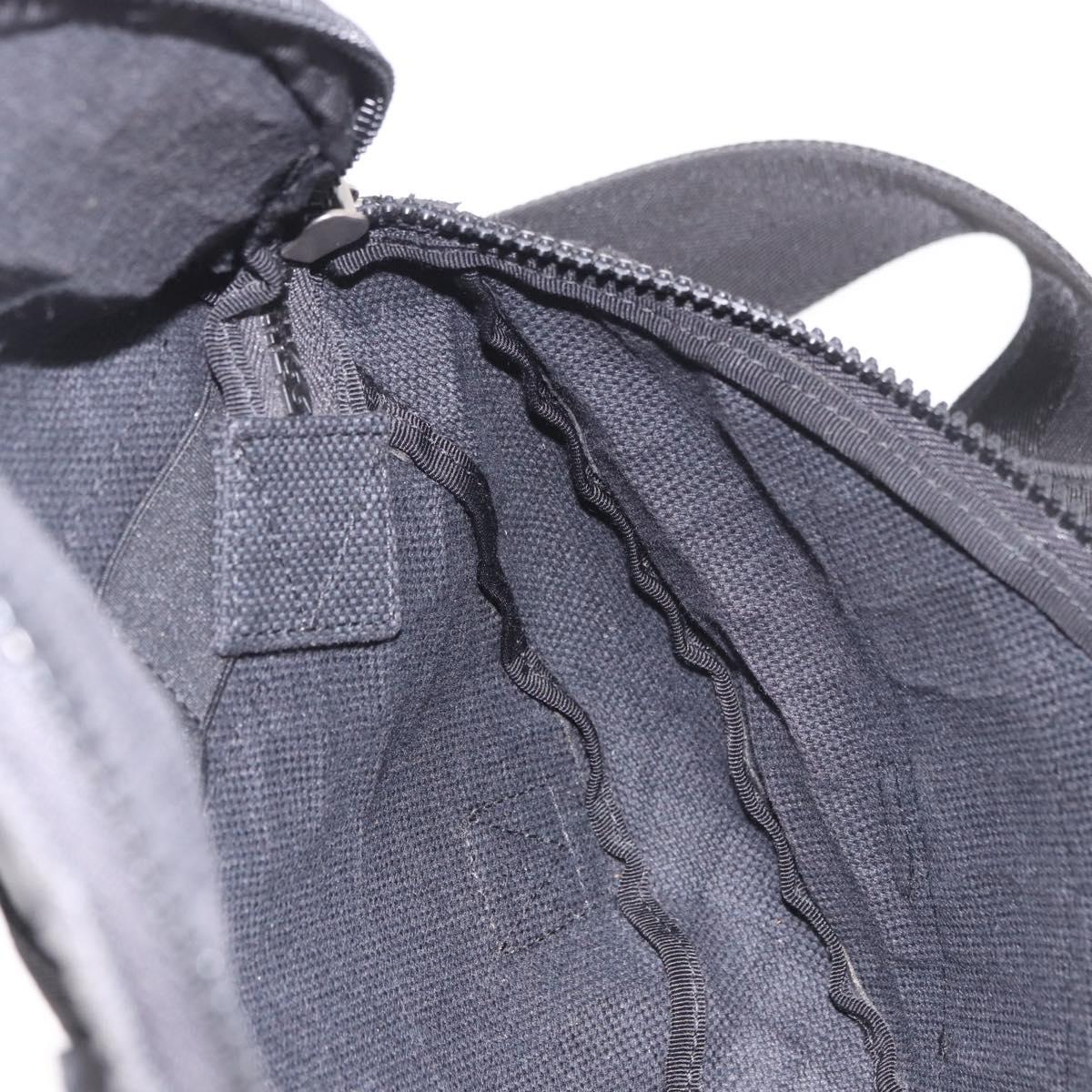 BOTTEGA VENETA INTRECCIATO Body Bag Leather Black Silver Auth bs35683A