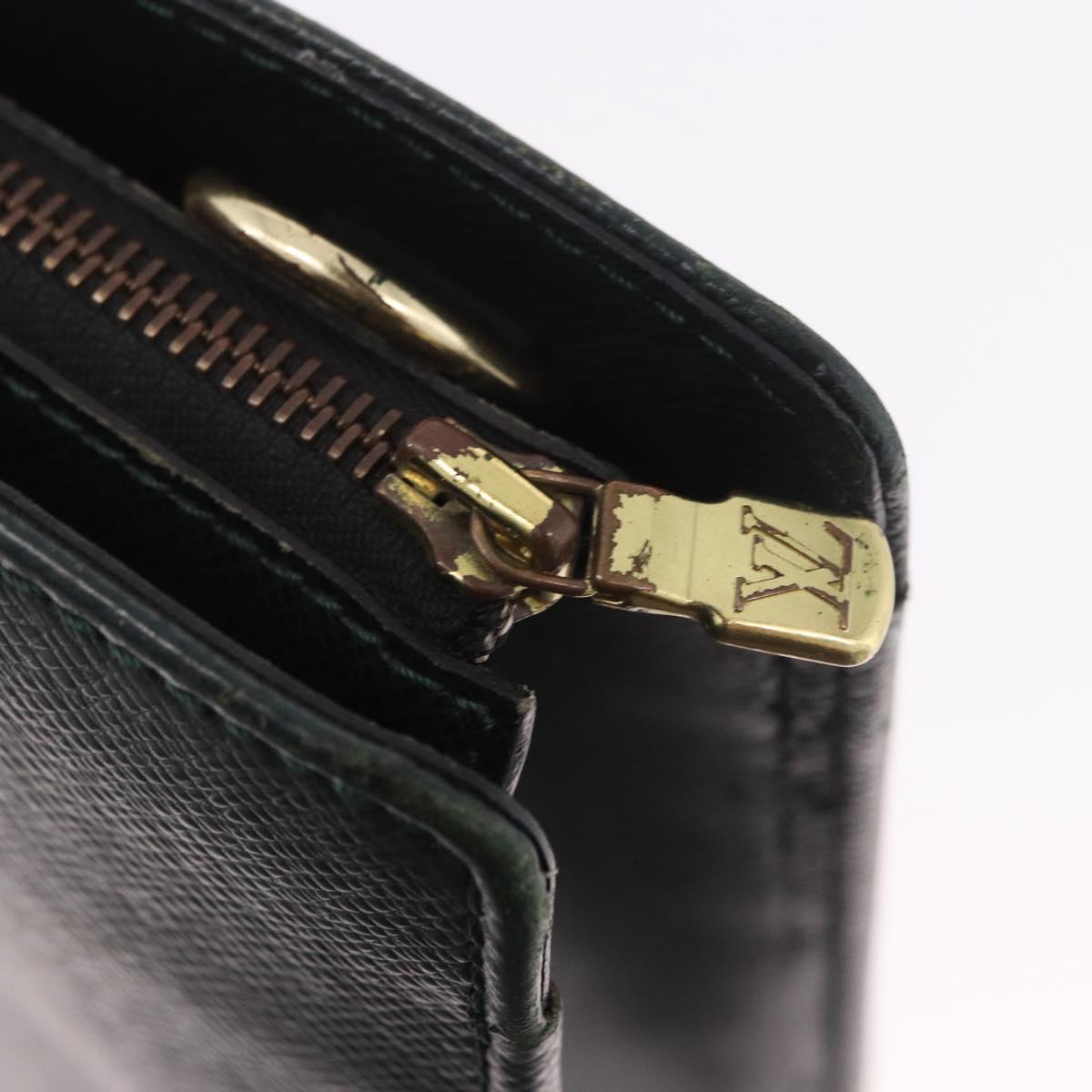 LOUIS VUITTON Taiga Porte Documents Rozan Bag Epicea M30054 LV Auth bs35691