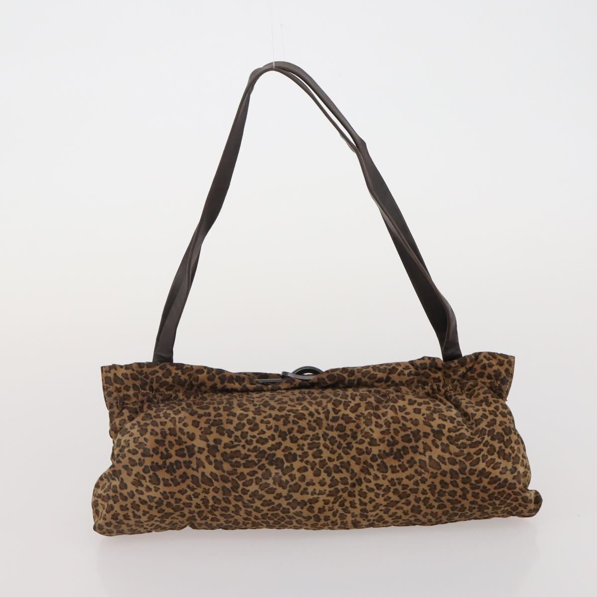 BOTTEGA VENETA Shoulder Bag Cotton jersey 3 Set Brown Black Auth bs35694