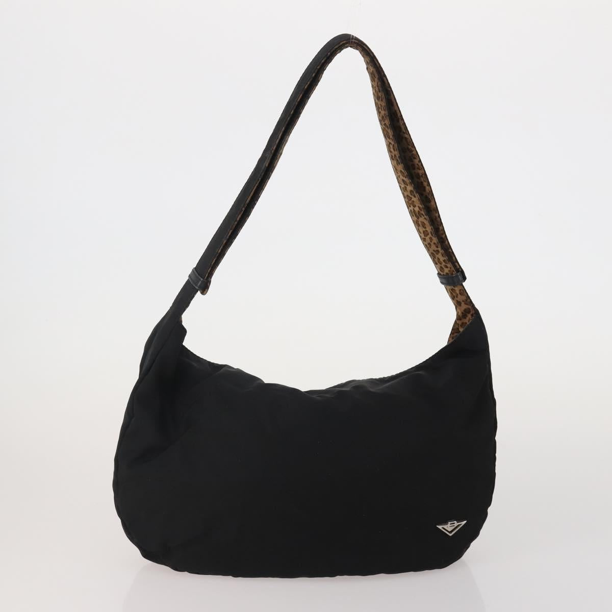 BOTTEGA VENETA Shoulder Bag Cotton jersey 3 Set Brown Black Auth bs35694