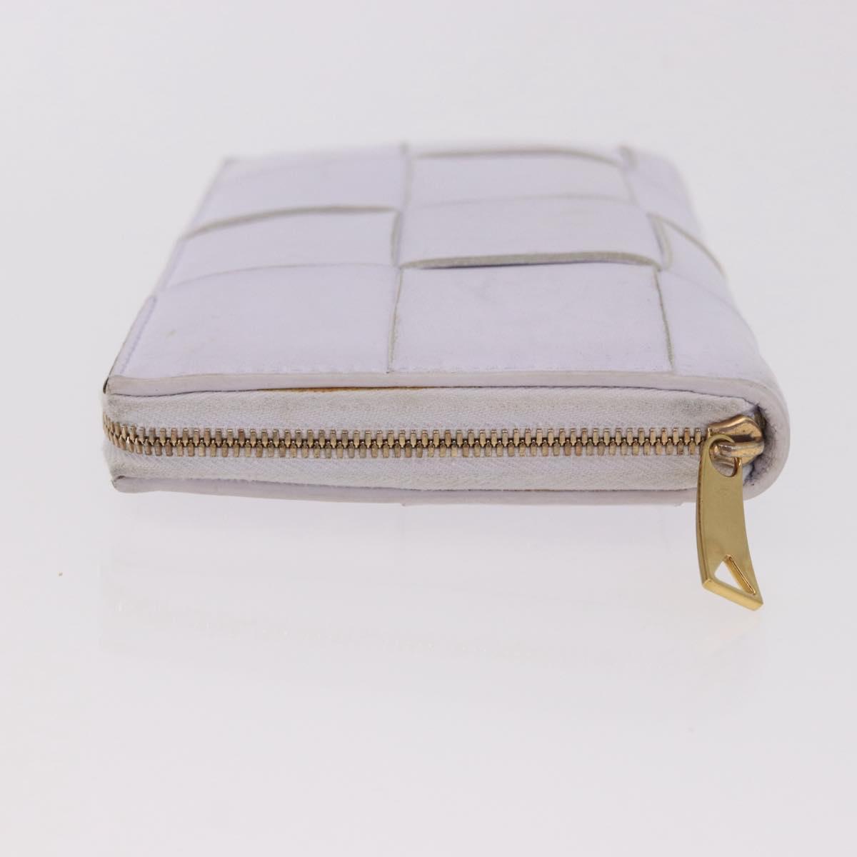BOTTEGA VENETA MAXI INTRECCIATO Long Wallet Leather Purple Gold Auth bs35701