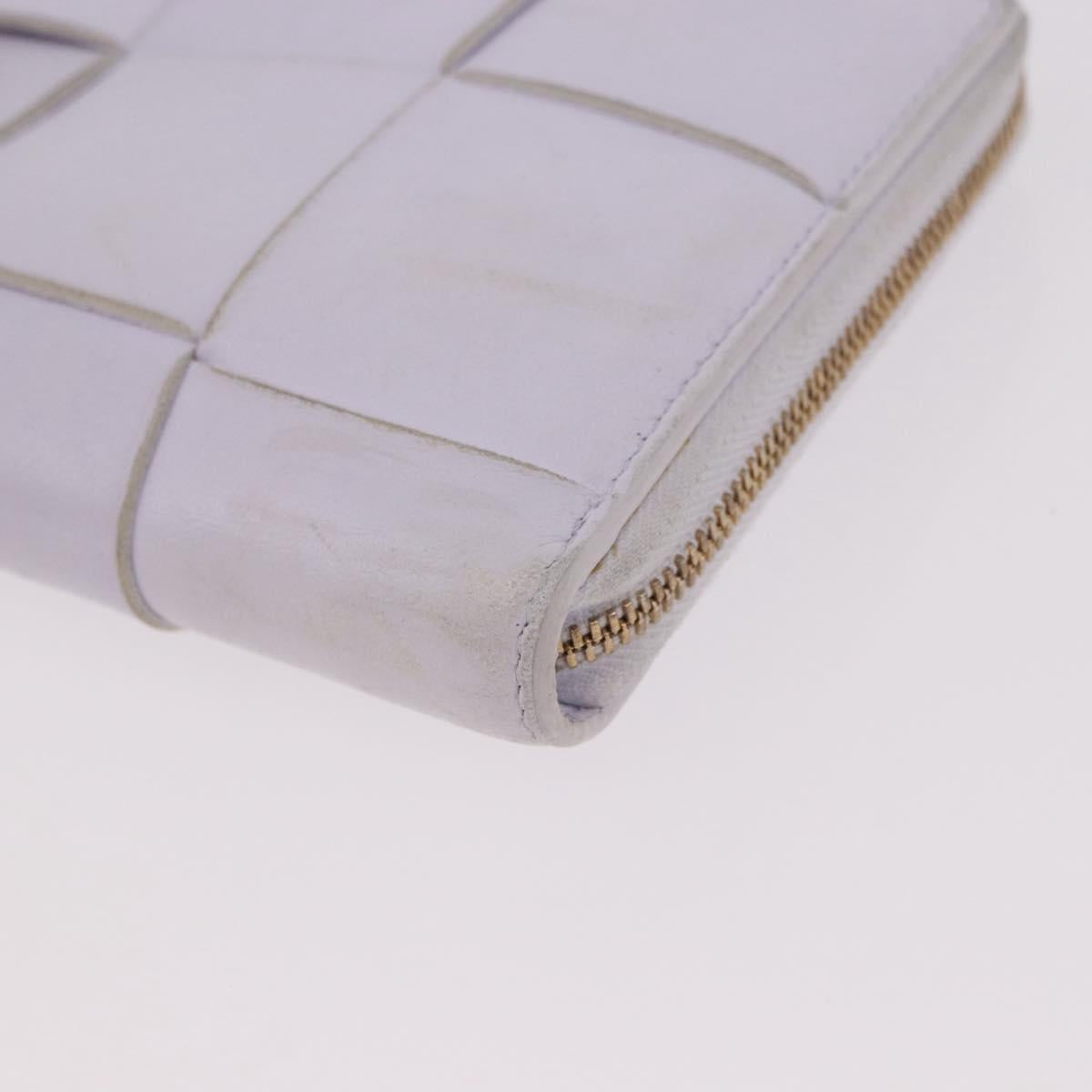 BOTTEGA VENETA MAXI INTRECCIATO Long Wallet Leather Purple Gold Auth bs35701