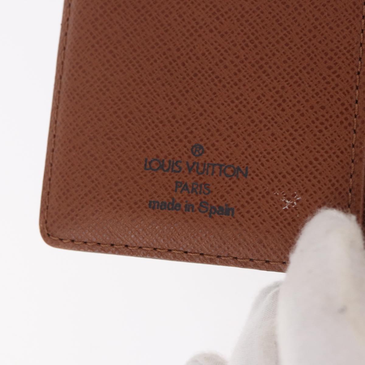 LOUIS VUITTON Monogram Agenda PM Day Planner Cover R20005 LV Auth bs35704