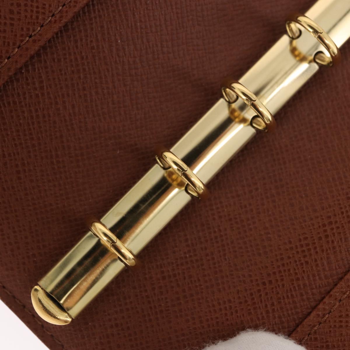 LOUIS VUITTON Monogram Agenda PM Day Planner Cover R20005 LV Auth bs35704