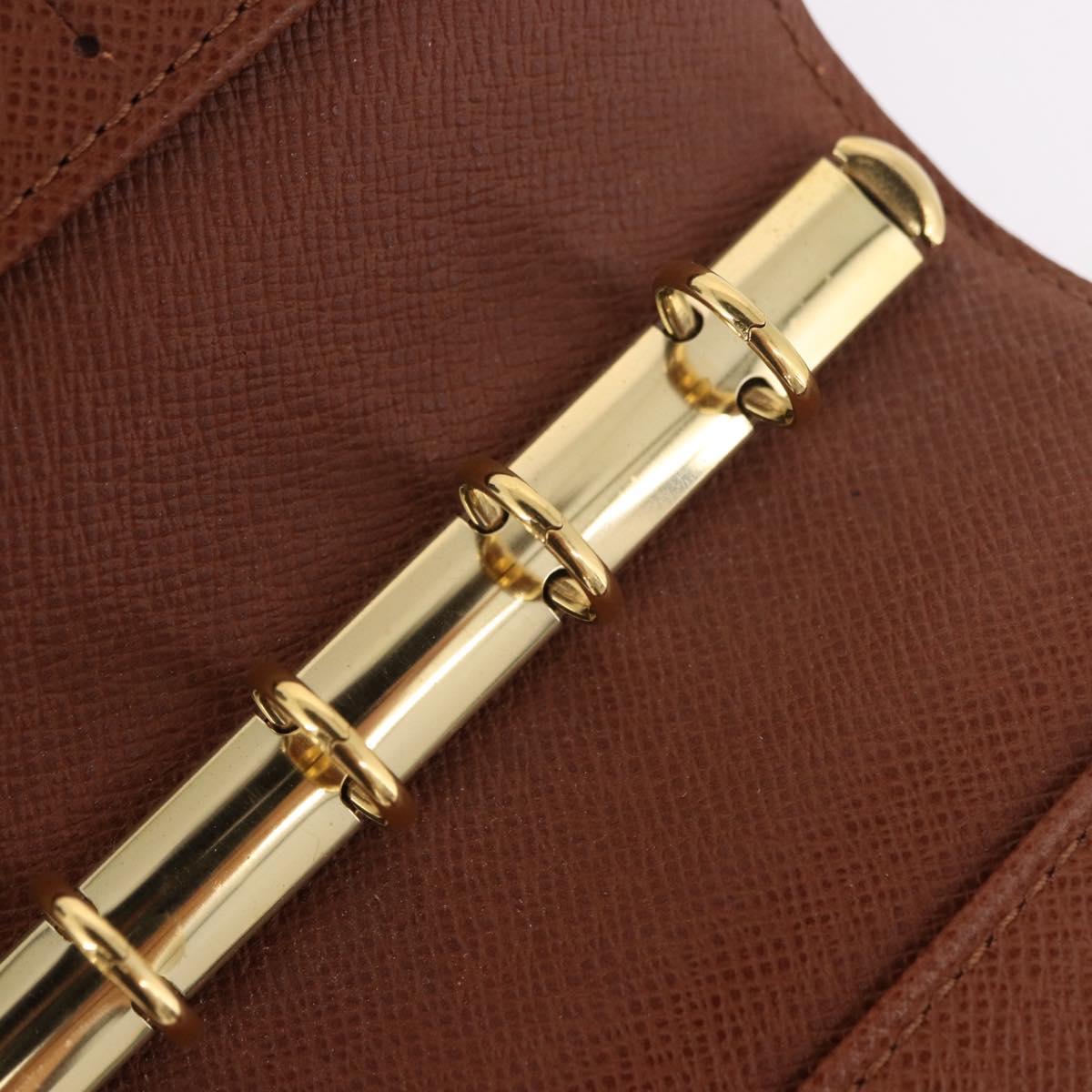 LOUIS VUITTON Monogram Agenda PM Day Planner Cover R20005 LV Auth bs35704