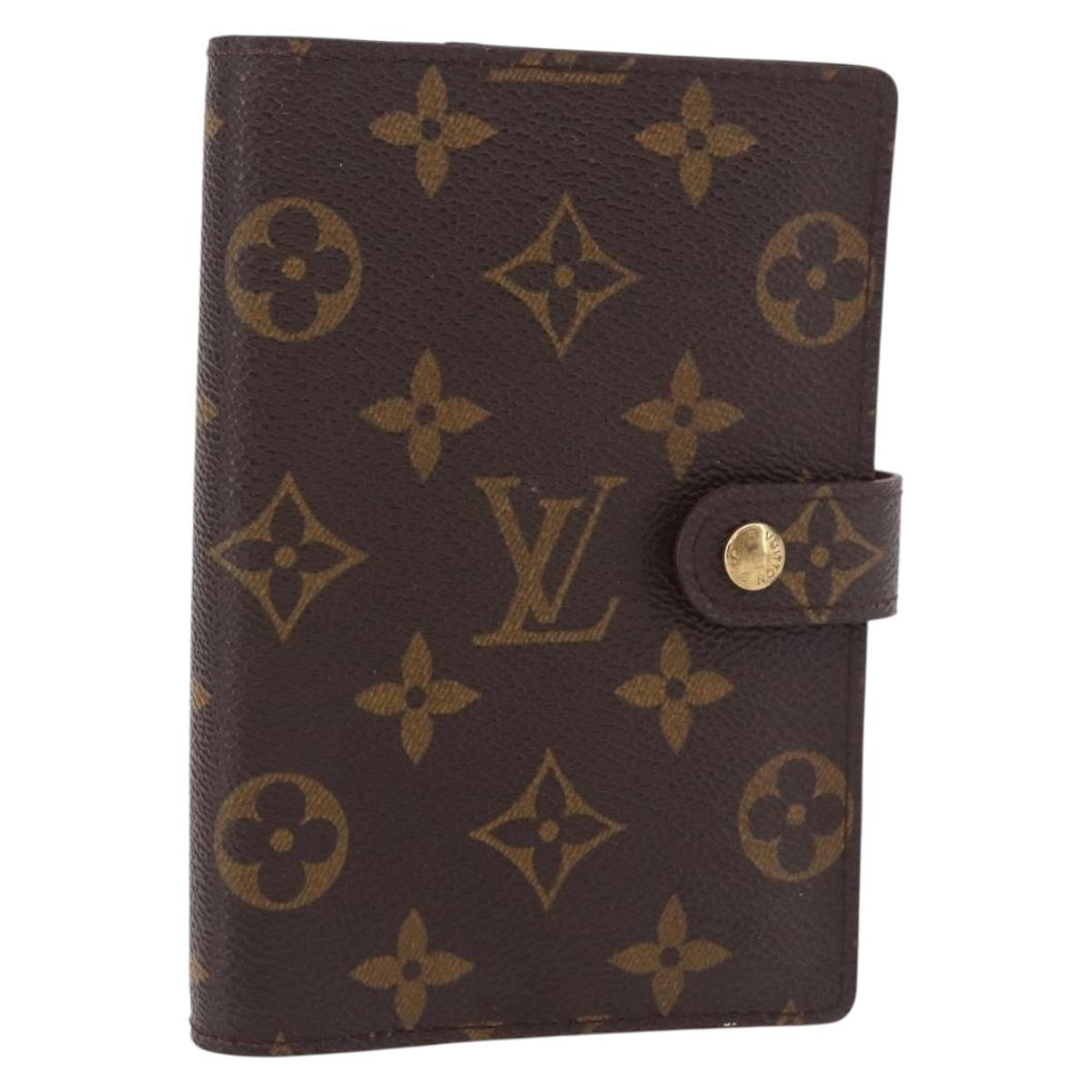 LOUIS VUITTON Monogram Agenda PM Day Planner Cover R20005 LV Auth bs35704