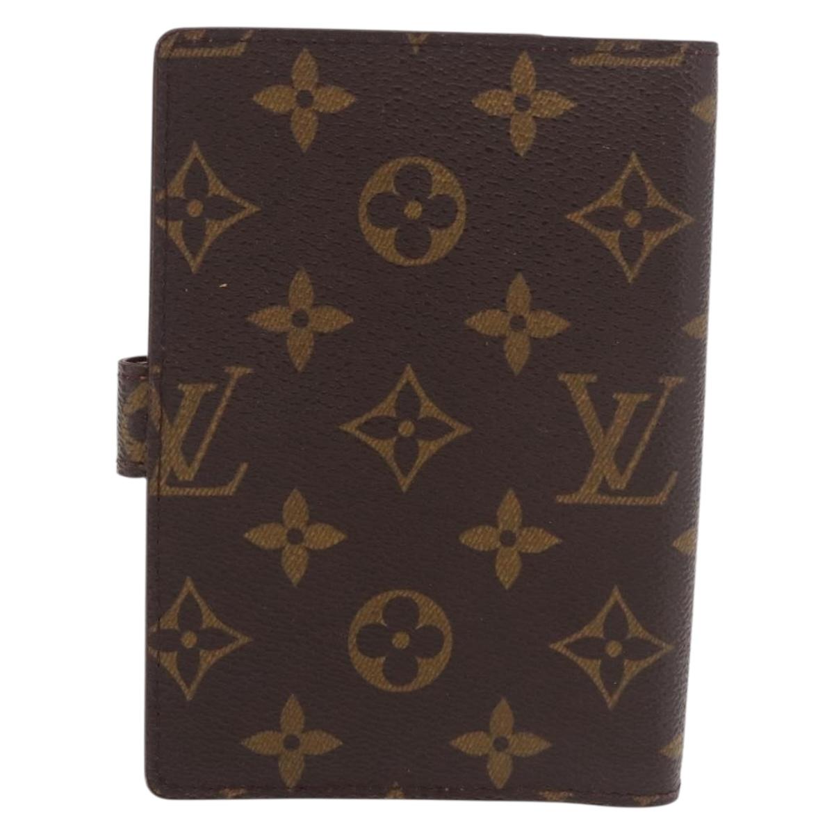 LOUIS VUITTON Monogram Agenda PM Day Planner Cover R20005 LV Auth bs35704