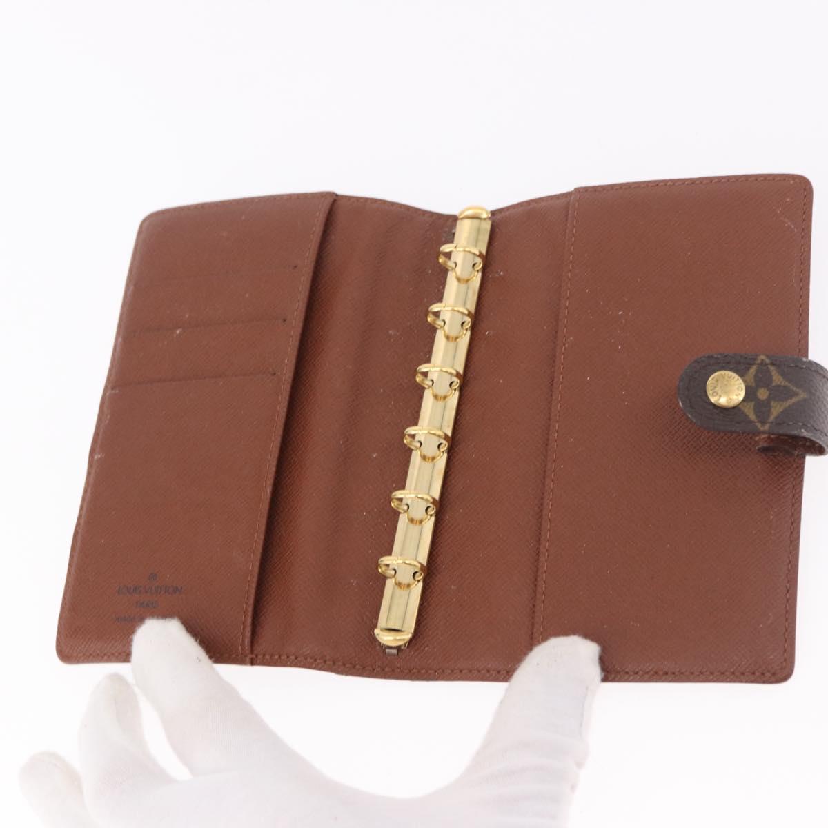 LOUIS VUITTON Monogram Agenda PM Day Planner Cover R20005 LV Auth bs35705