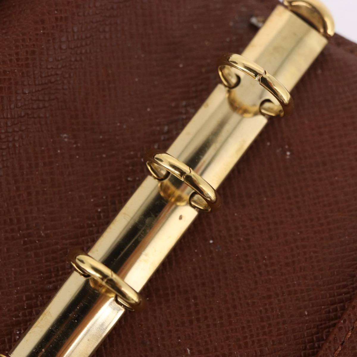 LOUIS VUITTON Monogram Agenda PM Day Planner Cover R20005 LV Auth bs35705