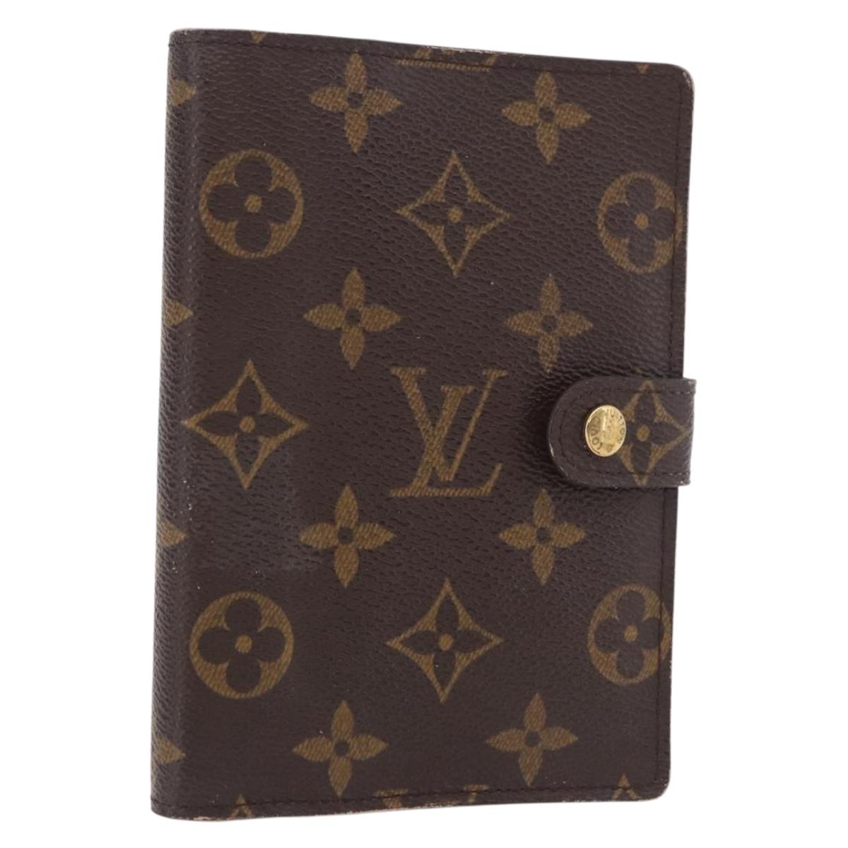 LOUIS VUITTON Monogram Agenda PM Day Planner Cover R20005 LV Auth bs35705