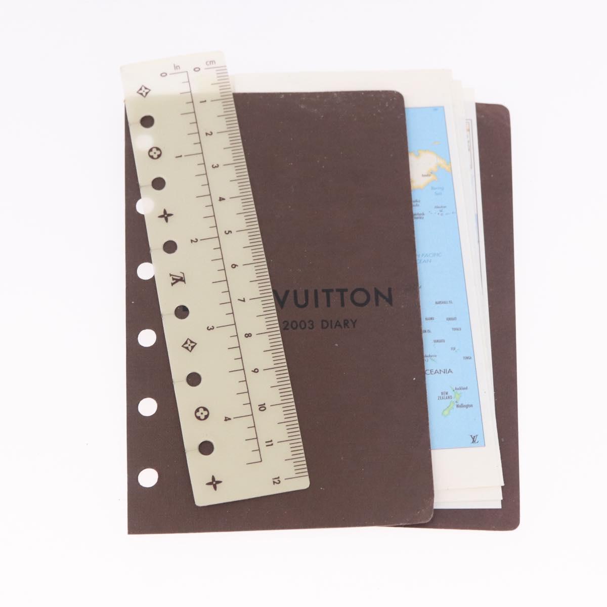 LOUIS VUITTON Monogram Agenda PM Day Planner Cover R20005 LV Auth bs35705