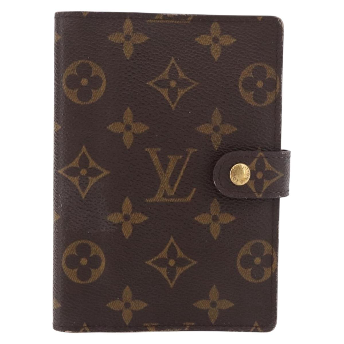 LOUIS VUITTON Monogram Agenda PM Day Planner Cover R20005 LV Auth bs35705