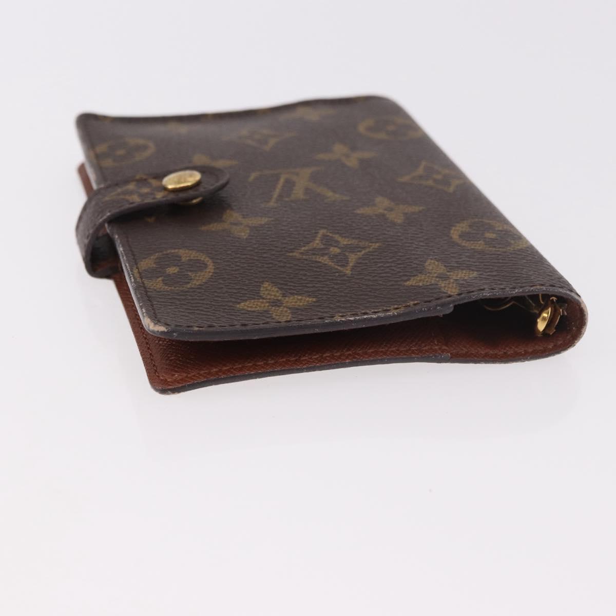 LOUIS VUITTON Monogram Agenda PM Day Planner Cover R20005 LV Auth bs35705