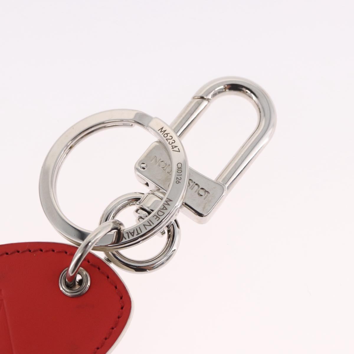 LOUIS VUITTON Whale America's Cup Charm Leather Red Black M62347 Auth bs35710V