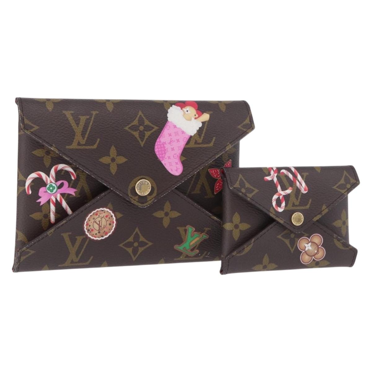 LOUIS VUITTON Monogram Vivienne Bag Pochette Kirigami Pouch M12203 Auth bs35711V
