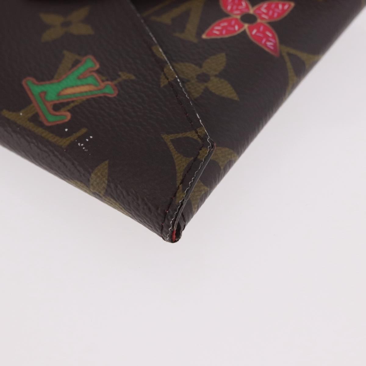 LOUIS VUITTON Monogram Vivienne Bag Pochette Kirigami Pouch M12203 Auth bs35711V