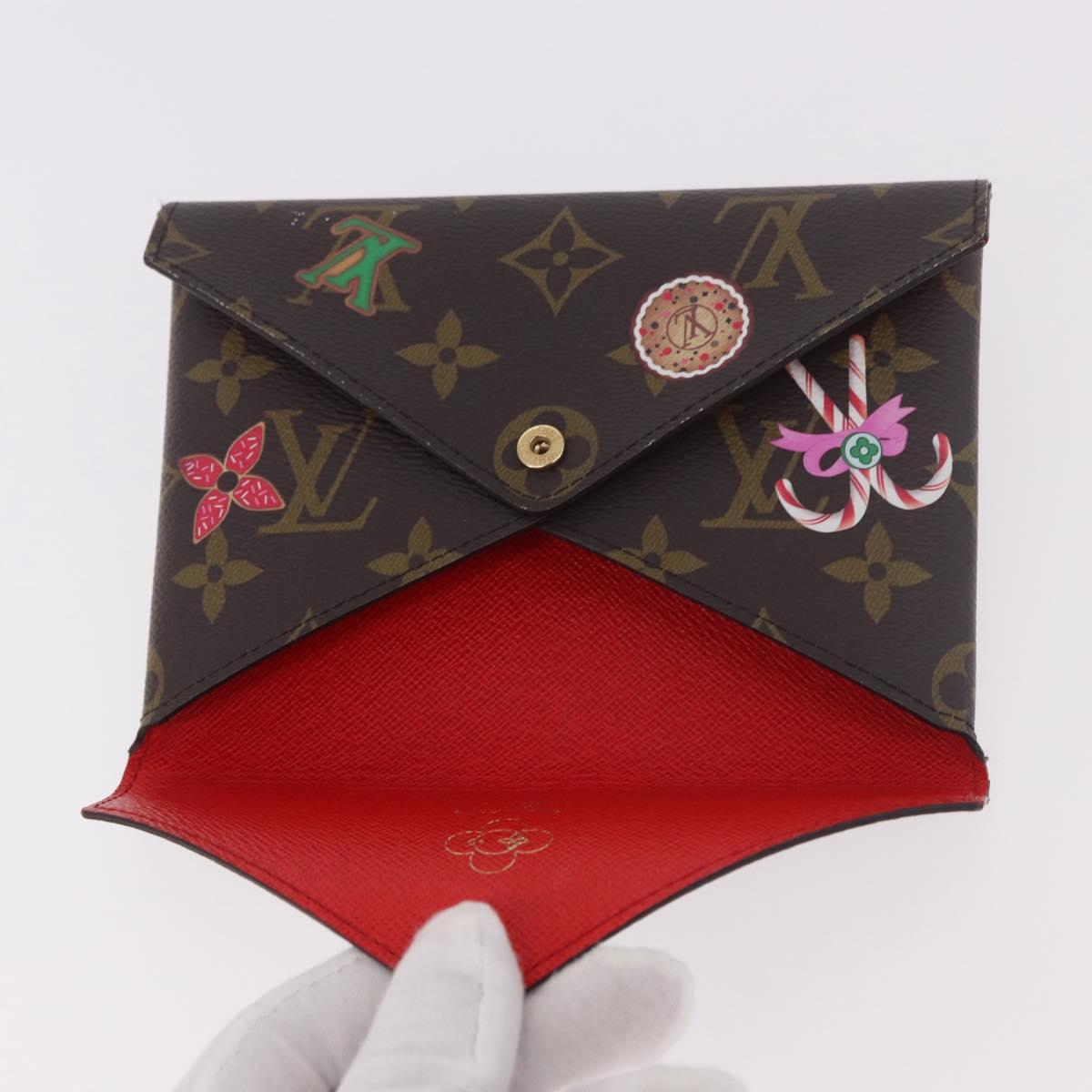 LOUIS VUITTON Monogram Vivienne Bag Pochette Kirigami Pouch M12203 Auth bs35711V
