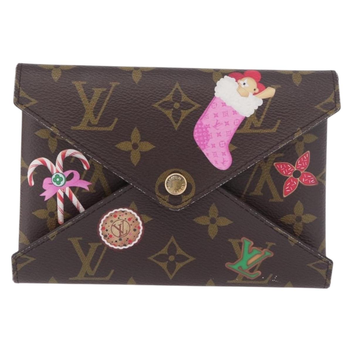 LOUIS VUITTON Monogram Vivienne Bag Pochette Kirigami Pouch M12203 Auth bs35711V