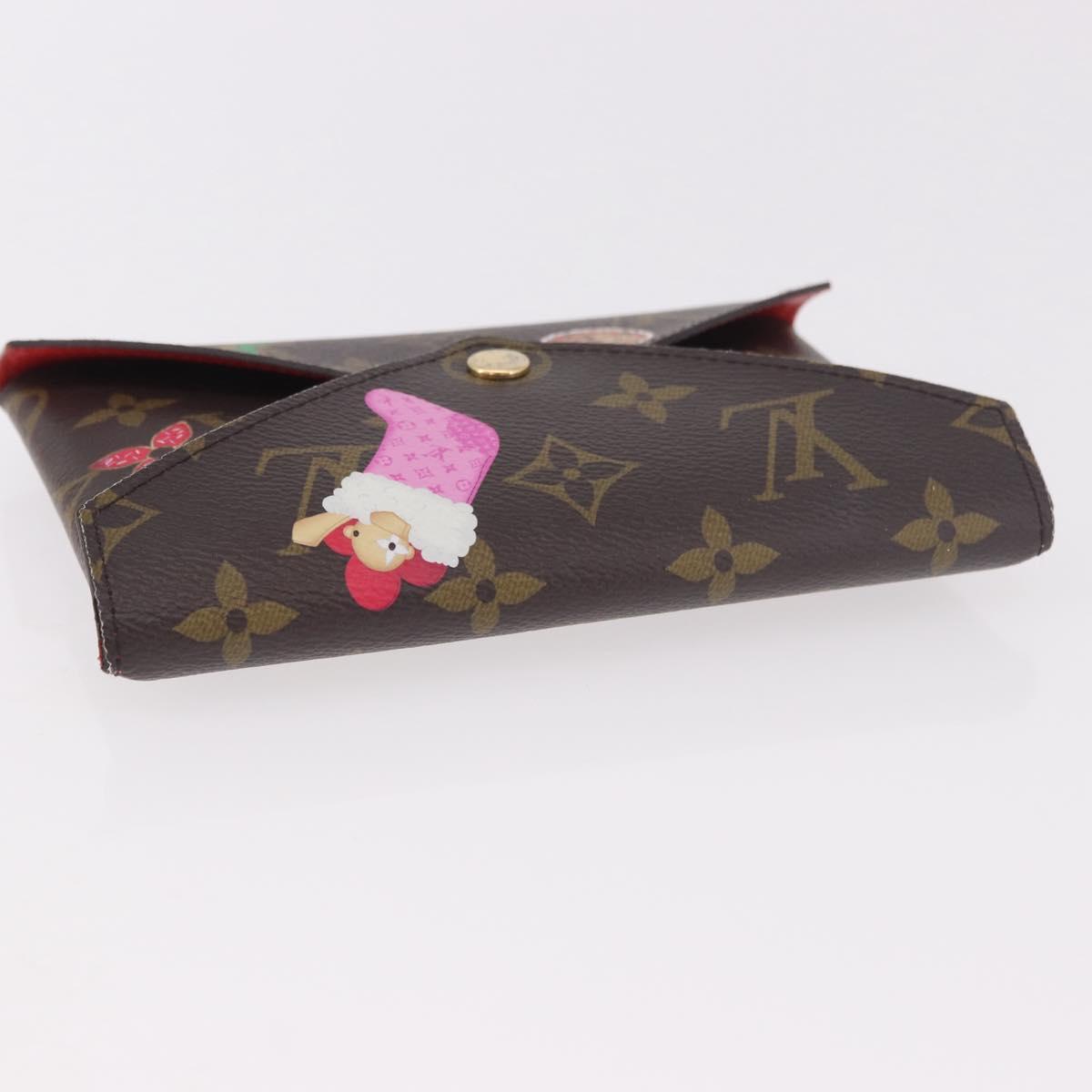 LOUIS VUITTON Monogram Vivienne Bag Pochette Kirigami Pouch M12203 Auth bs35711V