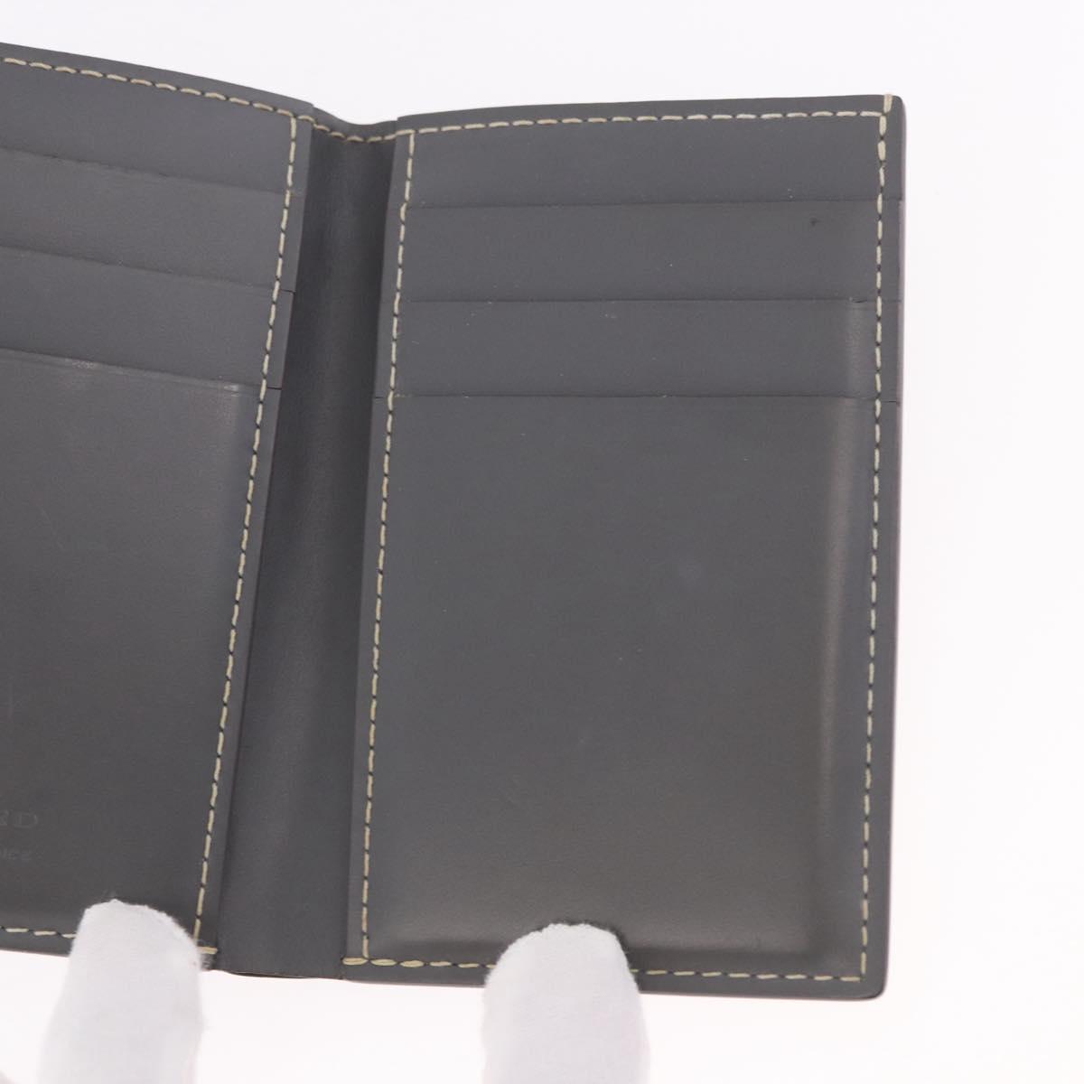 GOYARD Herringbone Card Case PVC Gray Auth bs35715V