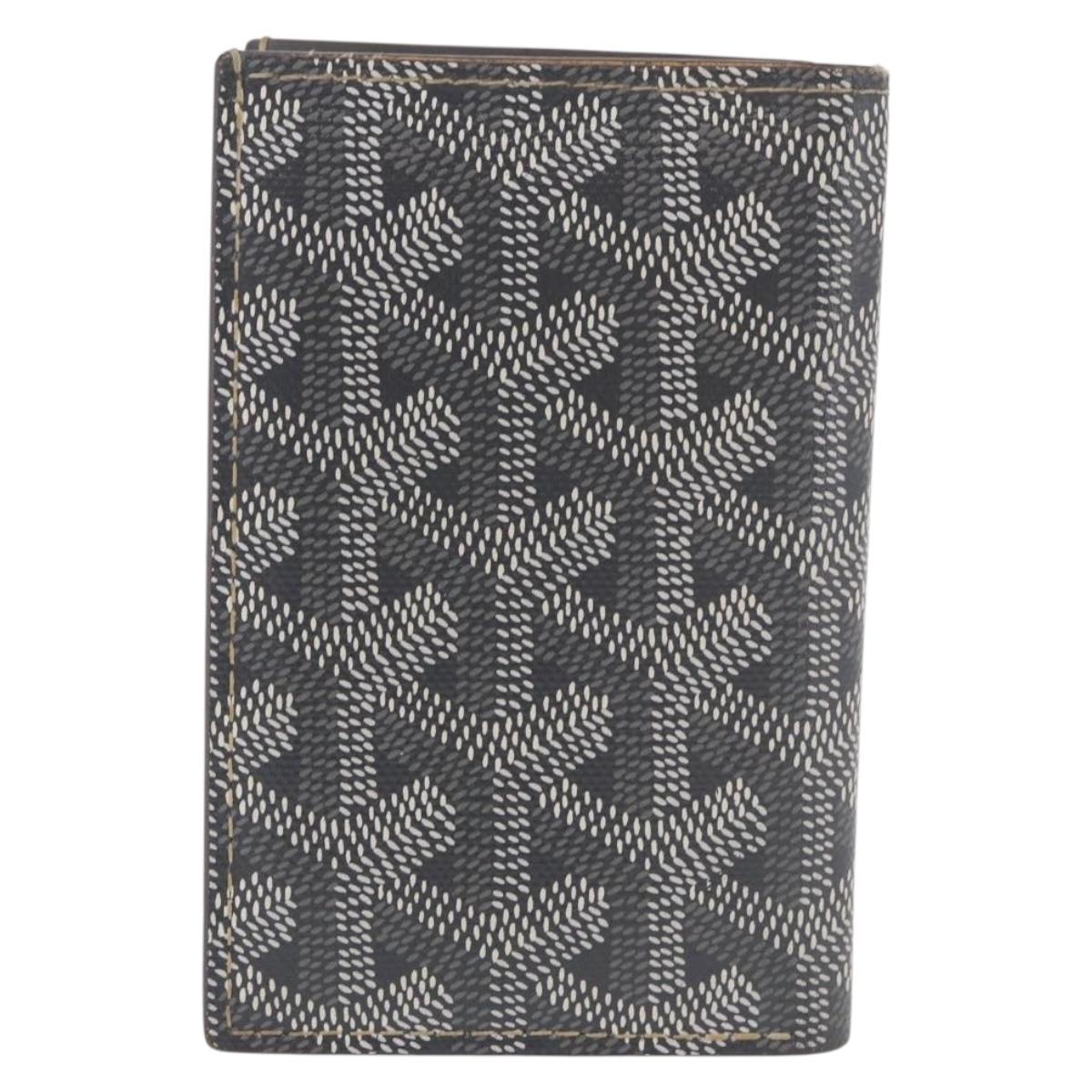 GOYARD Herringbone Card Case PVC Gray Auth bs35715V