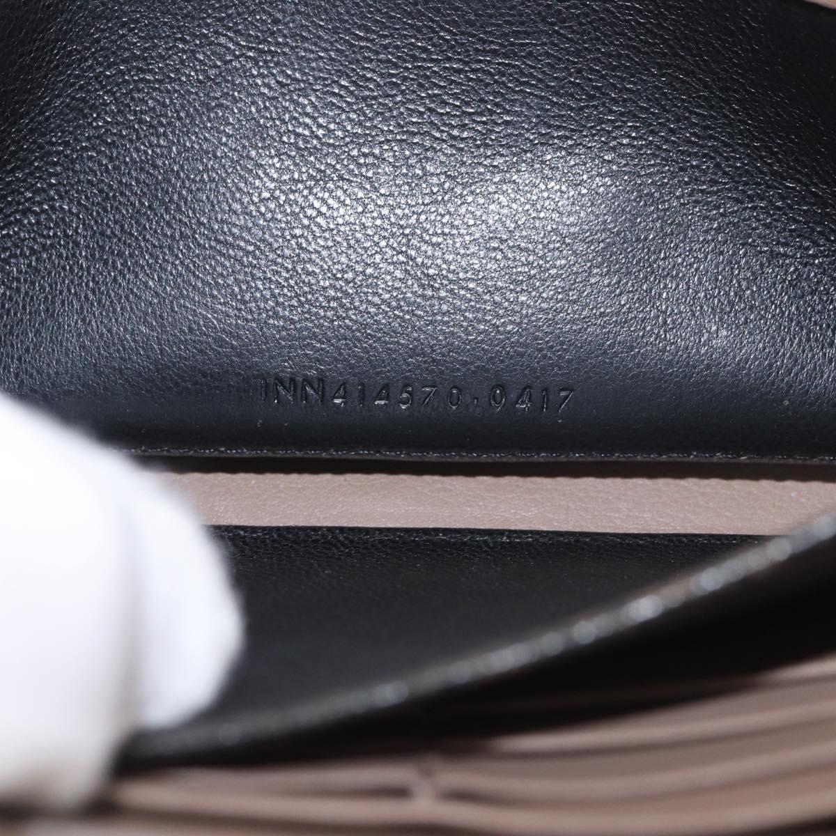 SAINT LAURENT Long Wallet Leather Brown Gold Auth bs35724