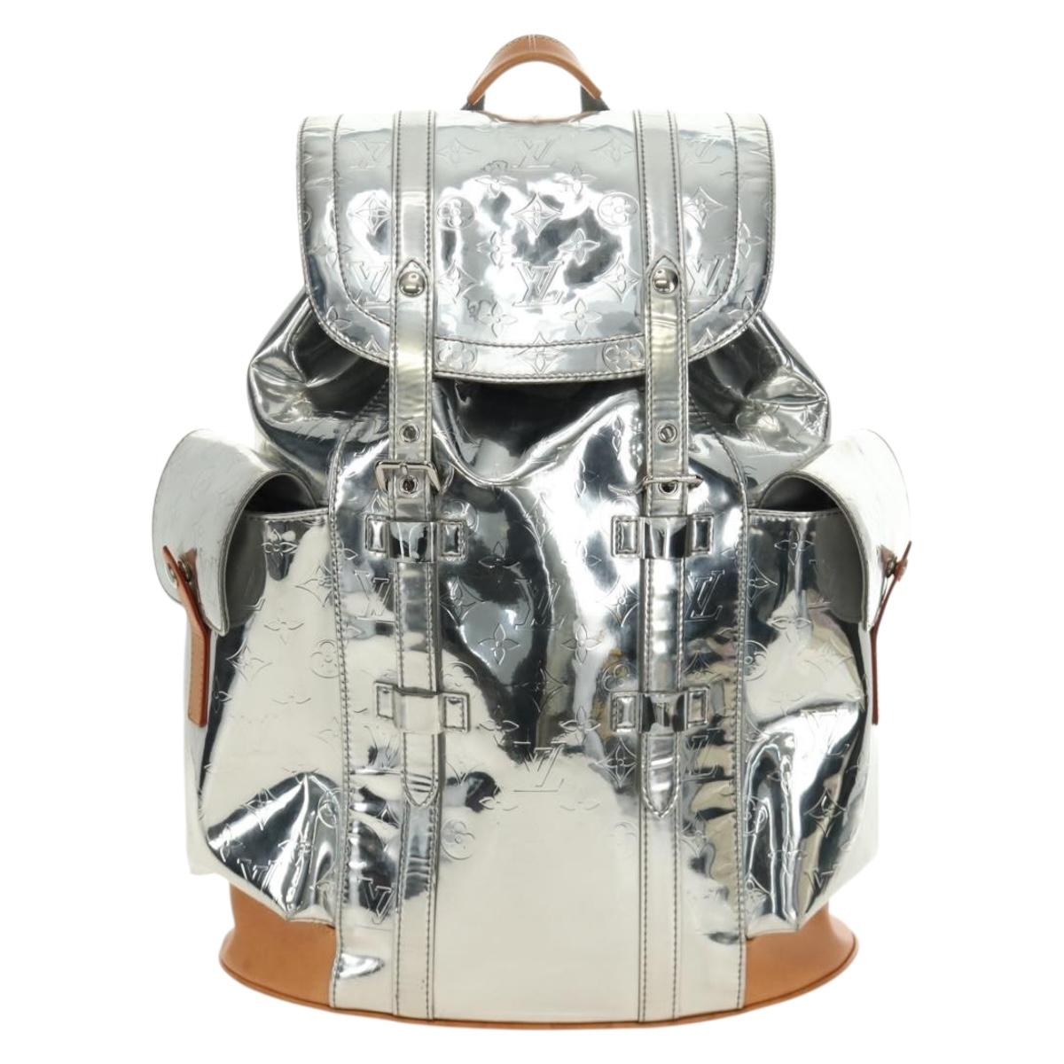LOUIS VUITTON Monogram Miroir ChristopherPM Backpack Silver M58756 bs35728SAV