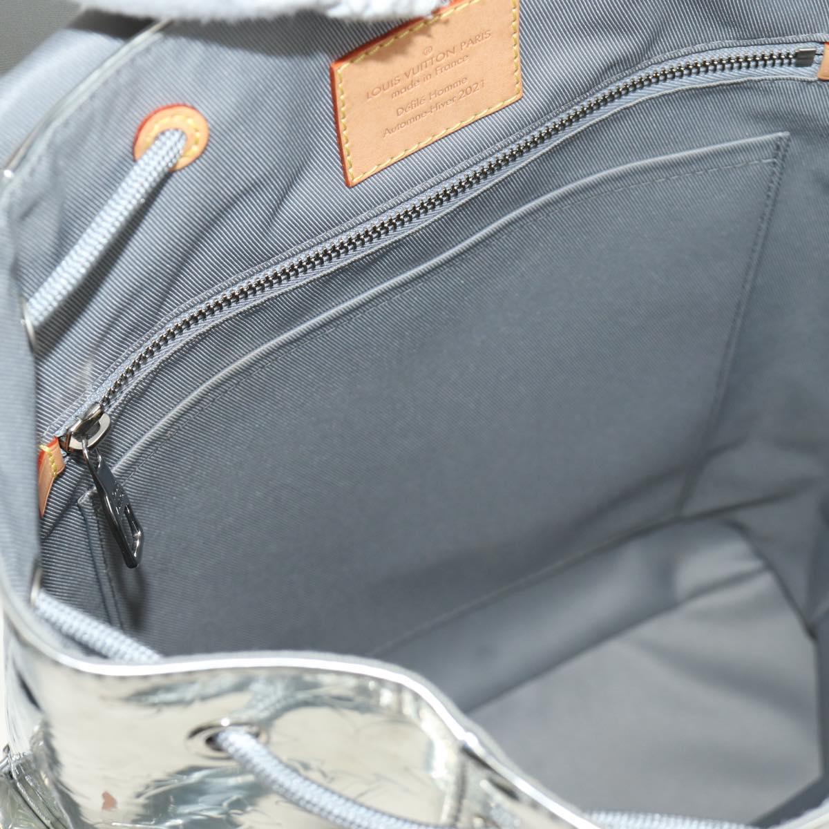 LOUIS VUITTON Monogram Miroir ChristopherPM Backpack Silver M58756 bs35728SAV