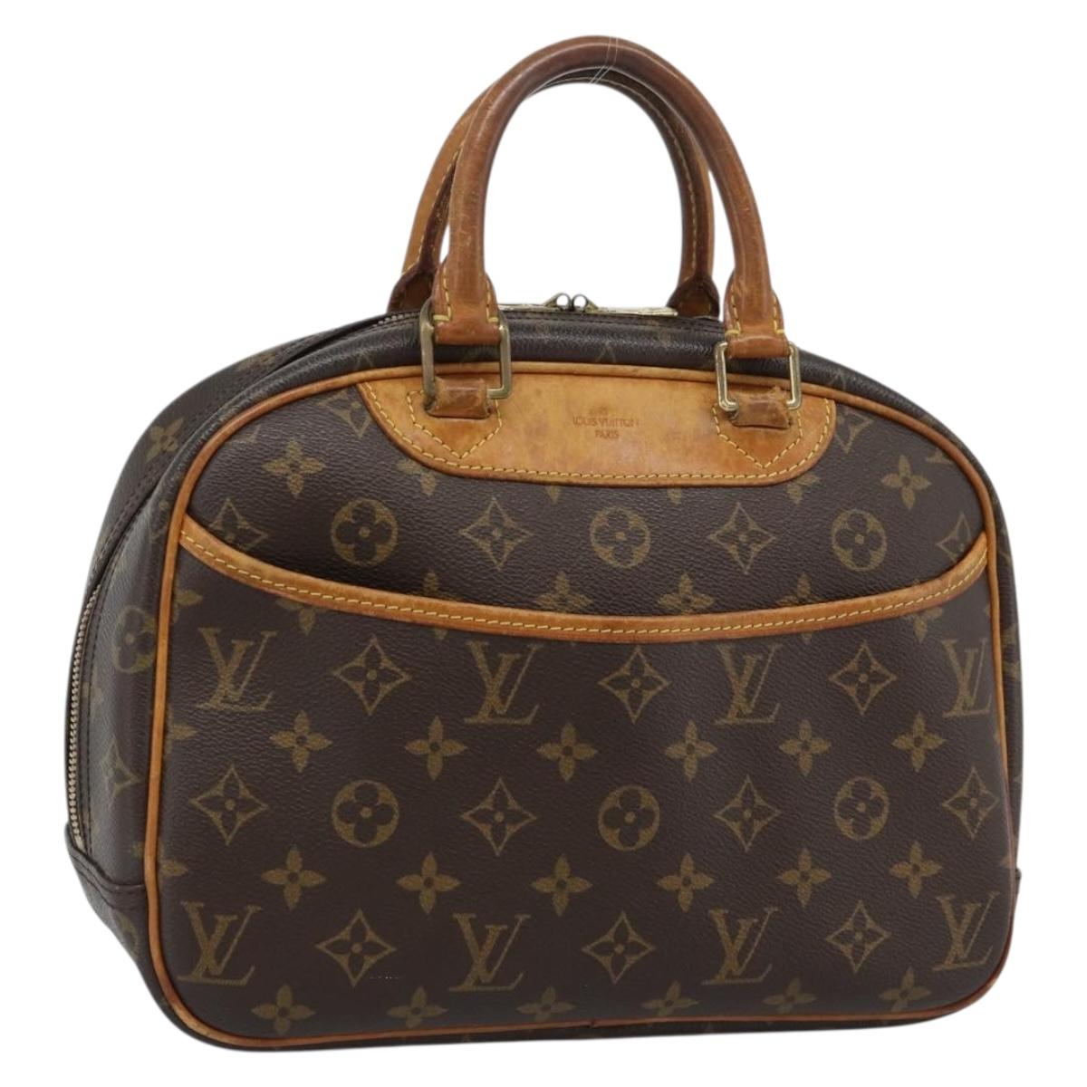 LOUIS VUITTON Monogram Trouville Hand Bag M42228 LV Auth bs35729