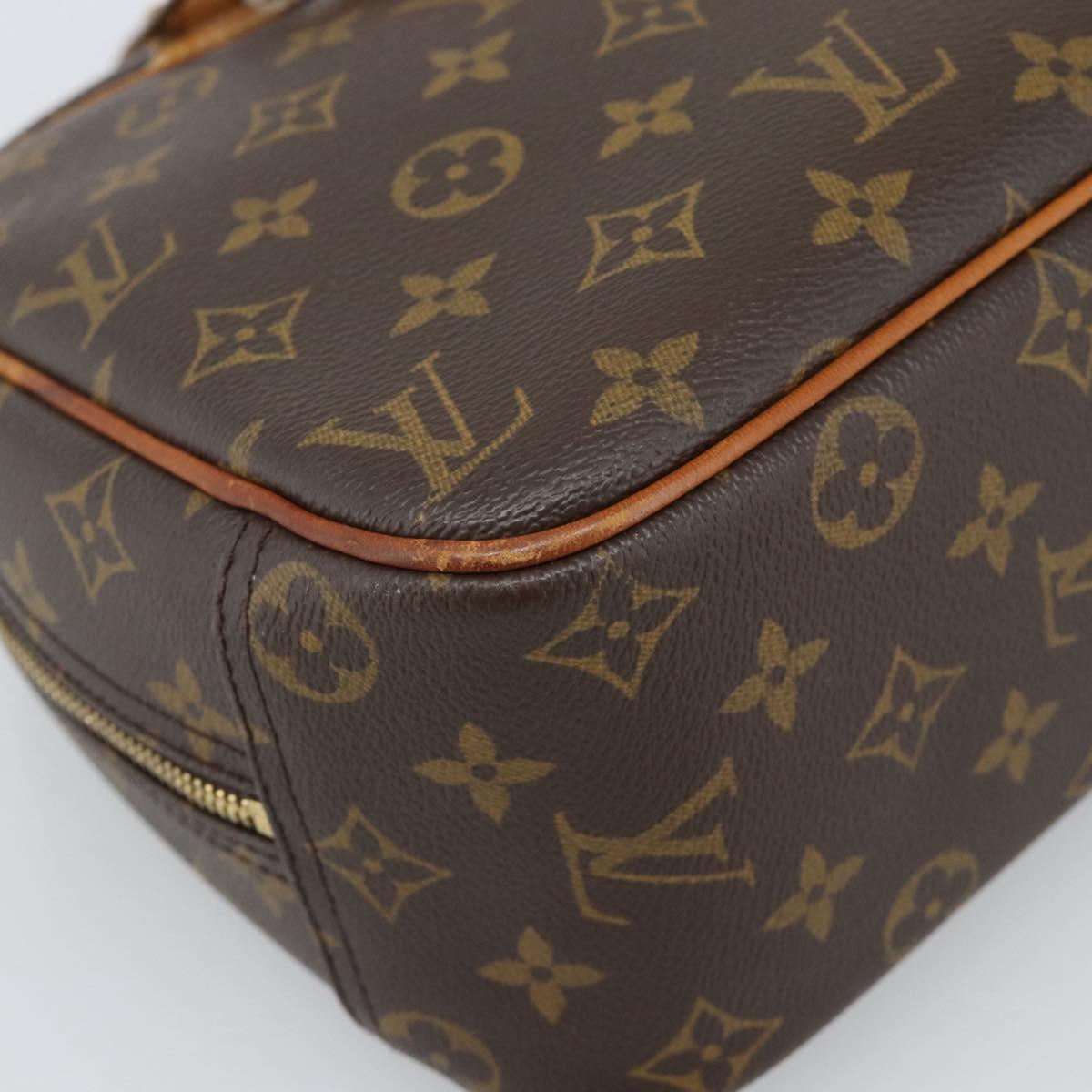 LOUIS VUITTON Monogram Trouville Hand Bag M42228 LV Auth bs35729