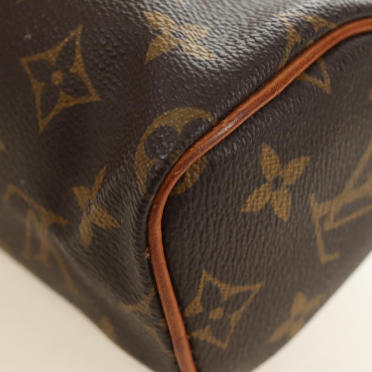 LOUIS VUITTON Monogram Mini Speedy Hand Bag M41534 LV Auth bs35730V