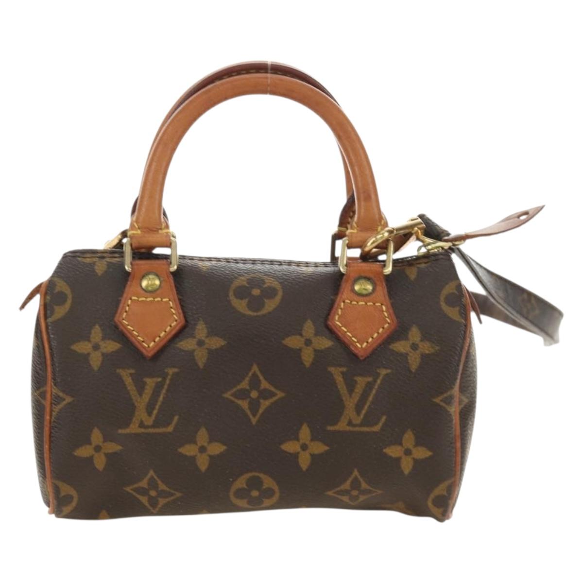 LOUIS VUITTON Monogram Mini Speedy Hand Bag M41534 LV Auth bs35730V