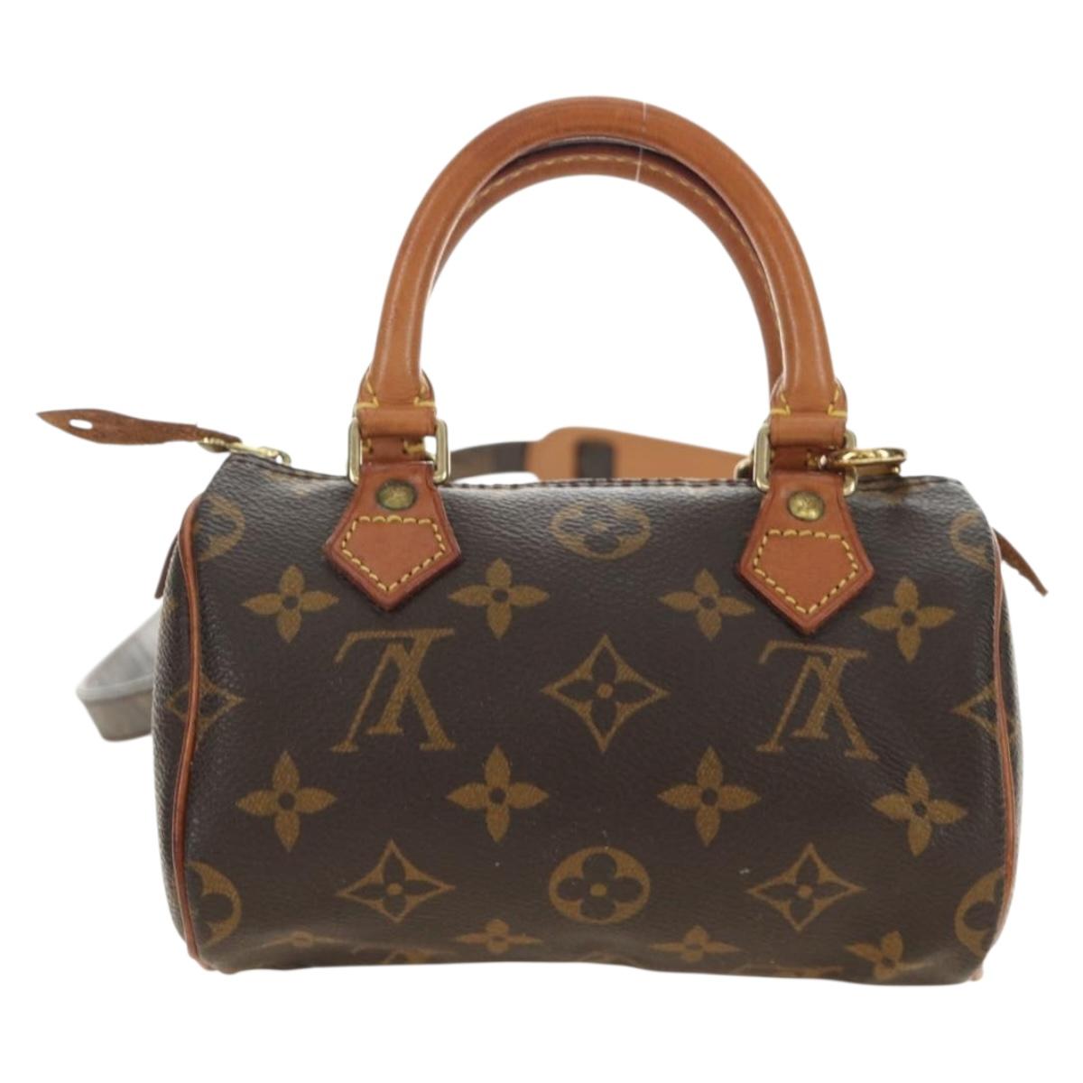 LOUIS VUITTON Monogram Mini Speedy Hand Bag M41534 LV Auth bs35730V
