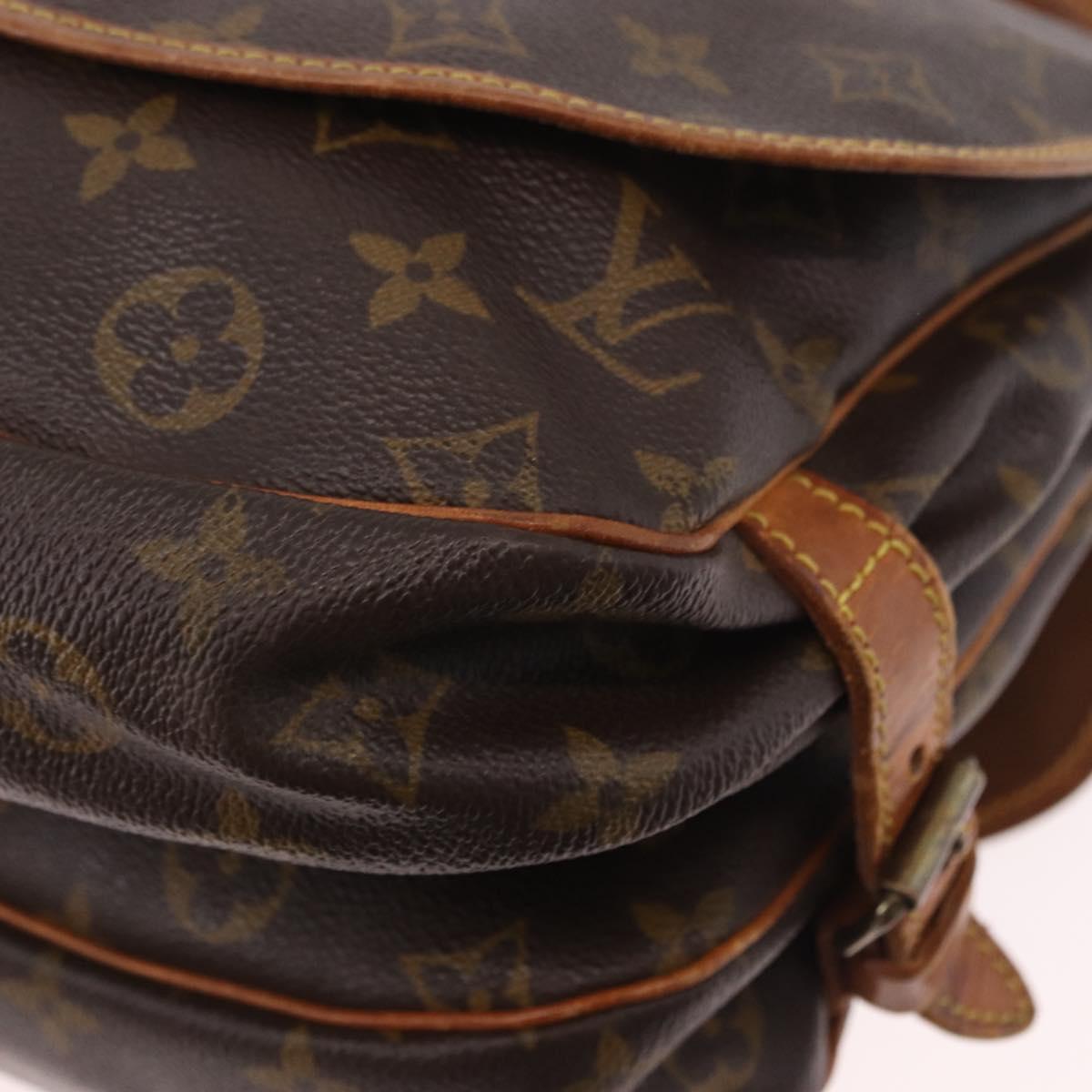 LOUIS VUITTON Monogram Saumur 30 Shoulder Bag M42256 LV Auth bs35731