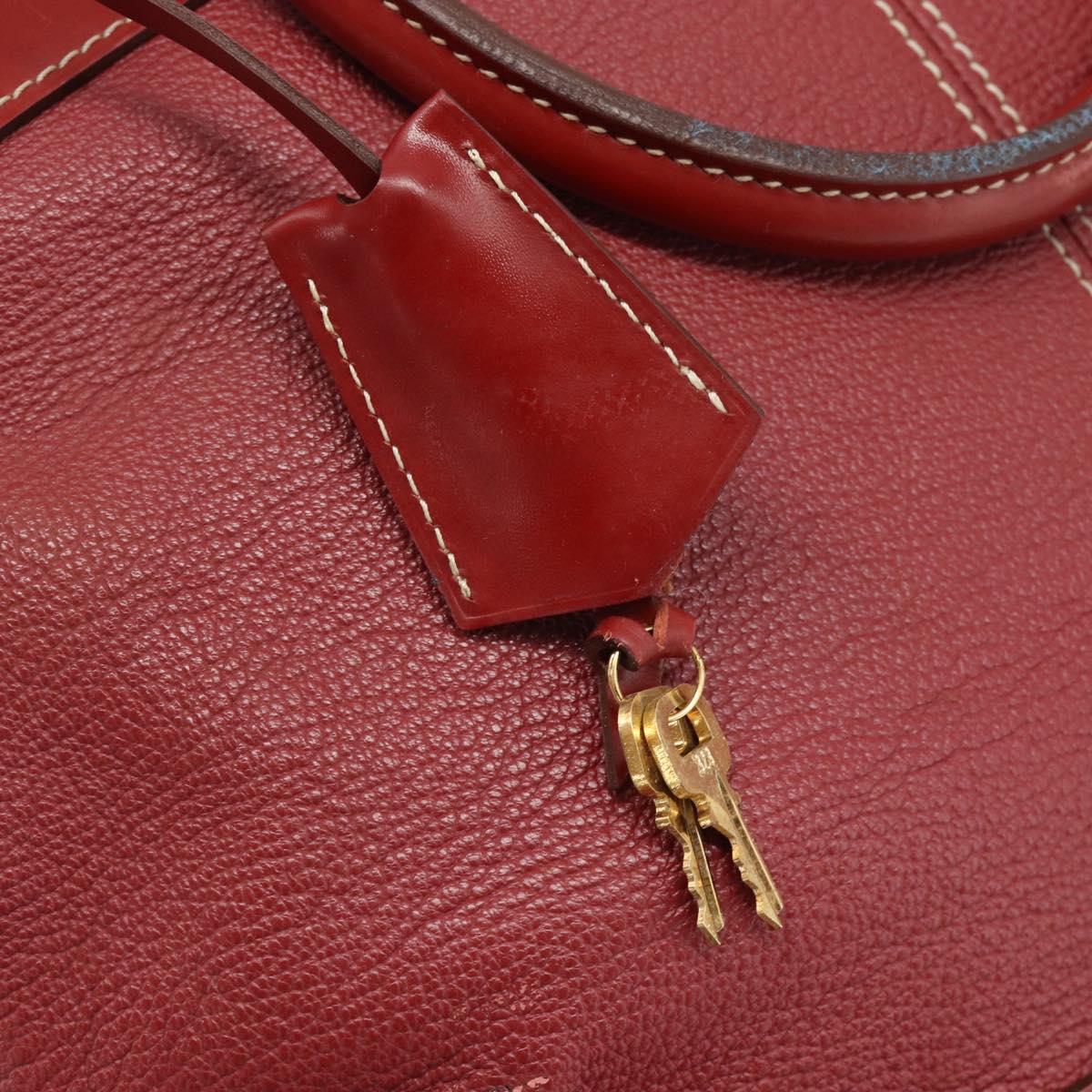LOUIS VUITTON Lockit Hand Bag Suhari Red M95862 LV Auth bs35734A