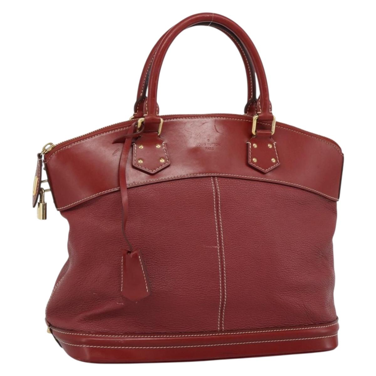 LOUIS VUITTON Lockit Hand Bag Suhari Red M95862 LV Auth bs35734A