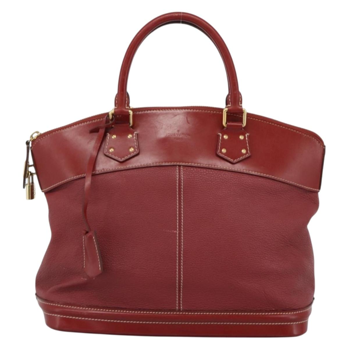 LOUIS VUITTON Lockit Hand Bag Suhari Red M95862 LV Auth bs35734A
