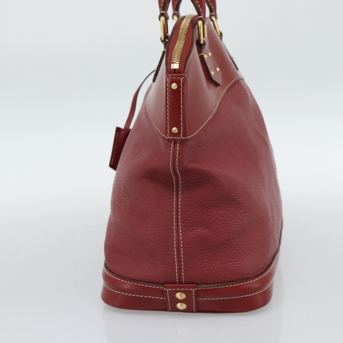 LOUIS VUITTON Lockit Hand Bag Suhari Red M95862 LV Auth bs35734A