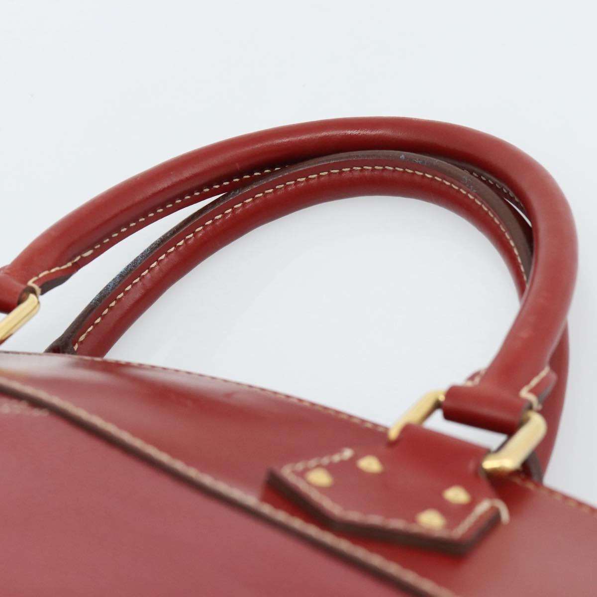 LOUIS VUITTON Lockit Hand Bag Suhari Red M95862 LV Auth bs35734A