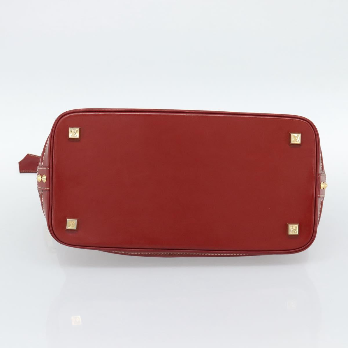 LOUIS VUITTON Lockit Hand Bag Suhari Red M95862 LV Auth bs35734A