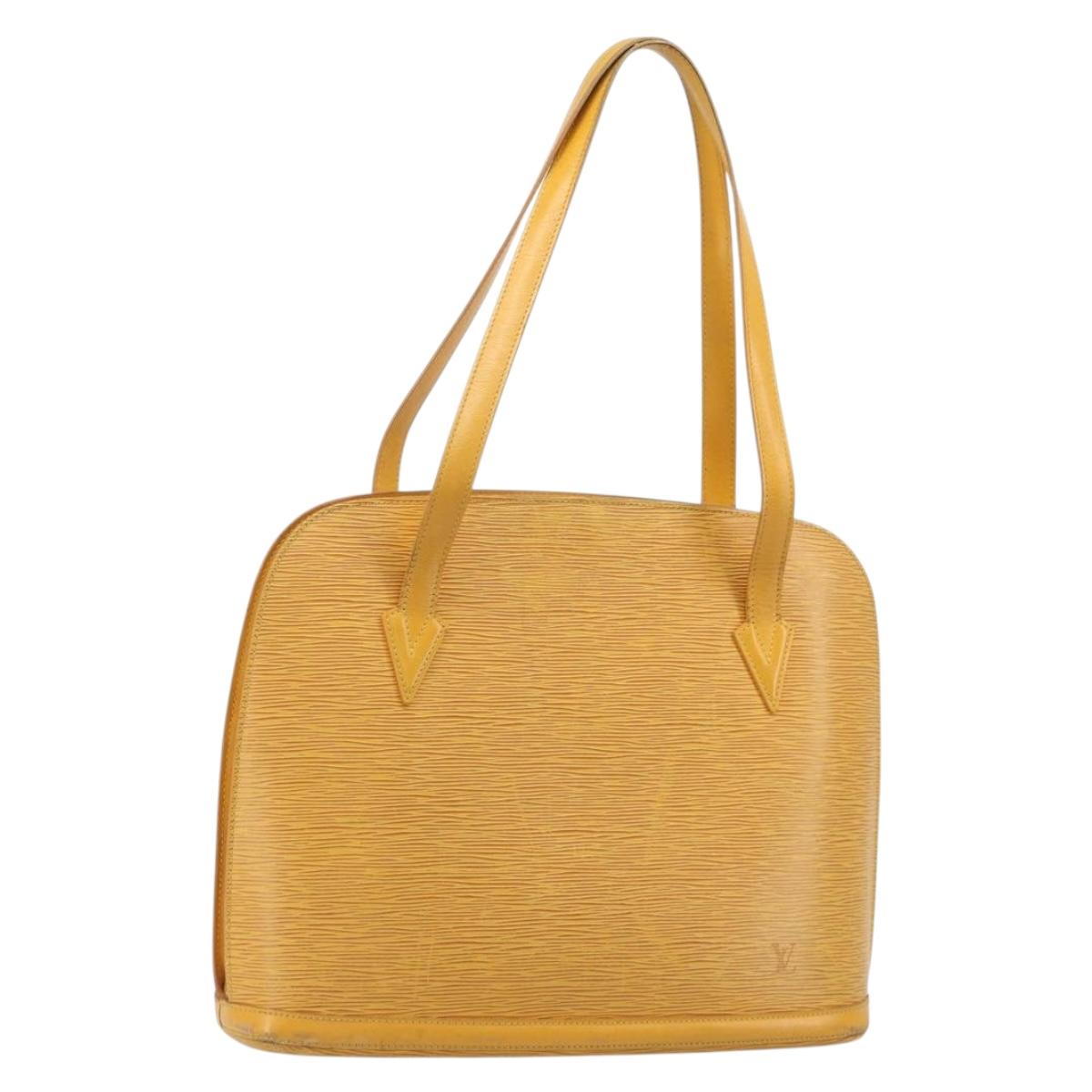 LOUIS VUITTON Epi Lussac Shoulder Bag Yellow M52289 LV Auth bs35736