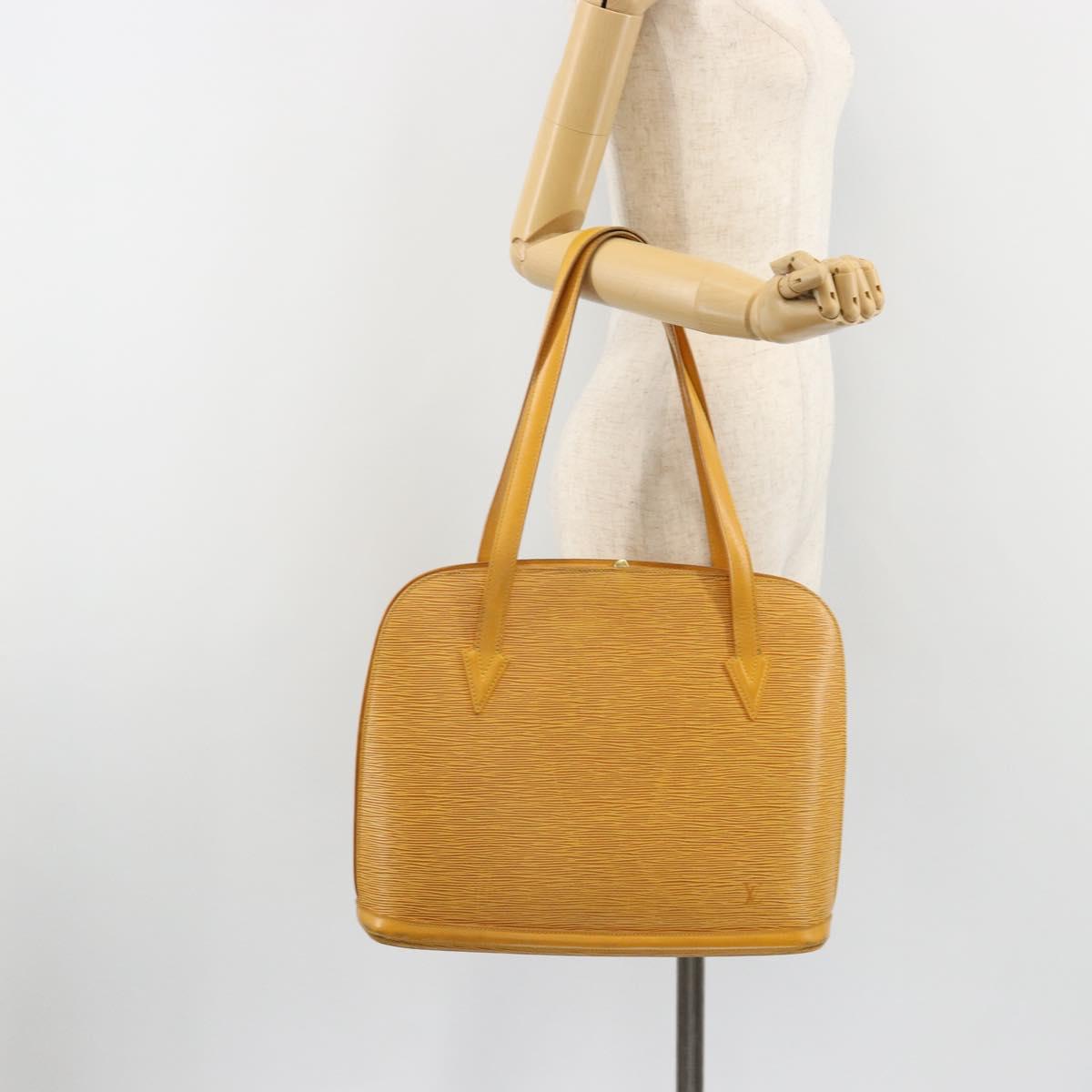 LOUIS VUITTON Epi Lussac Shoulder Bag Yellow M52289 LV Auth bs35736