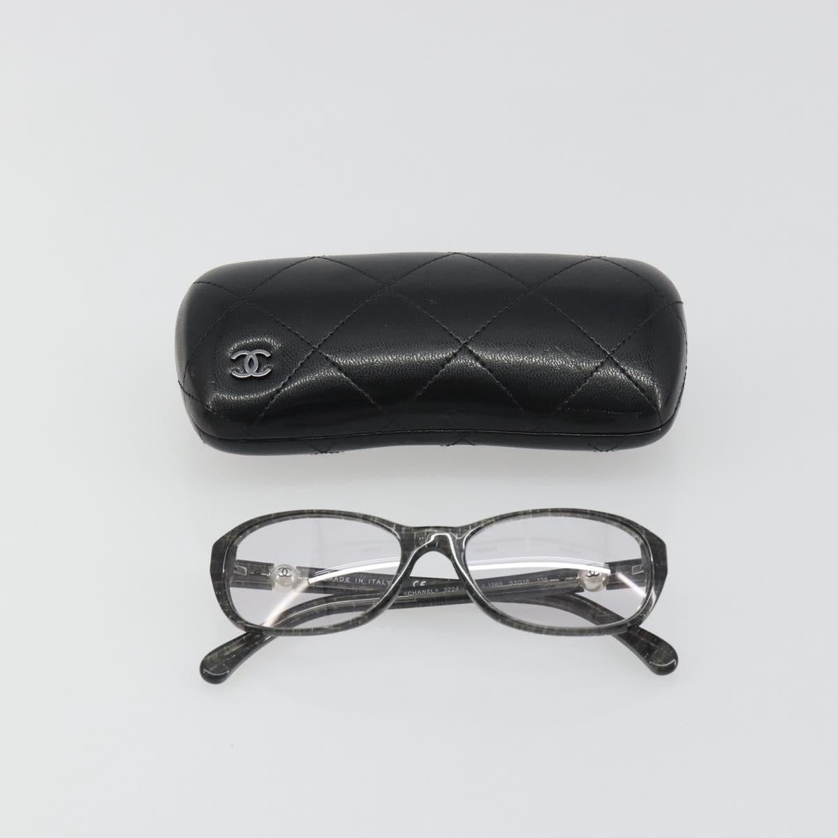 CHANEL Sunglasses plastic Brown CC Auth bs35741